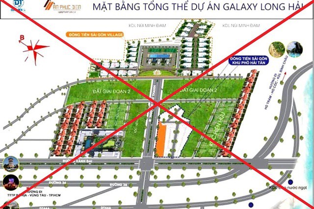 Công ty CP đầu tư và phát triển Đồng Tiến Sài Gòn "vẽ" ra dự án mang tên Galaxy Long Hải để ký hợp đồng chuyển nhượng QSDĐ với nhiều khách hàng.
