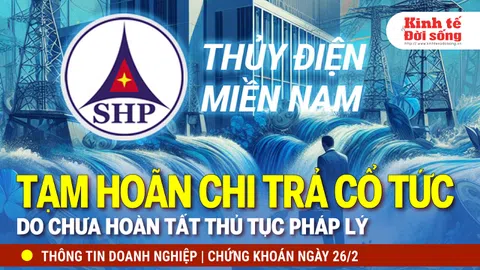 Bản tin Doanh nghiệp ngày 26/2: SHP tạm hoãn chi trả cổ tức do chưa hoàn tất thủ tục pháp lý