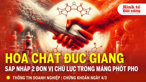 Bản tin Doanh nghiệp ngày 4/3: Hóa chất Đức Giang muốn sáp nhập 2 đơn vị chủ lực trong mảng phốt pho