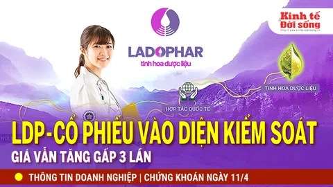 Bản tin Doanh nghiệp ngày 11/4: LDP Cổ phiếu vào diện kiểm soát, giá vẫn tăng gấp 3 lần