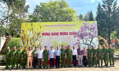 Công an huyện Thống Nhất chúc Tết Lãnh đạo và kiểm tra công tác ứng trực, bảo đảm ANTT Tết Nguyên đán Ất Tỵ năm 2025