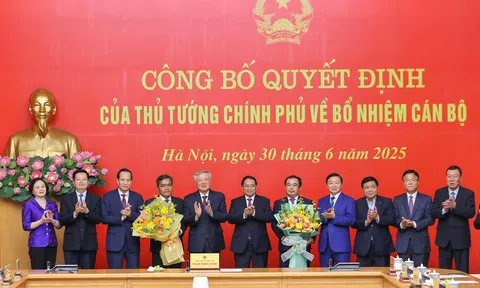 Công bố quyết định của Thủ tướng Chính phủ về công tác cán bộ