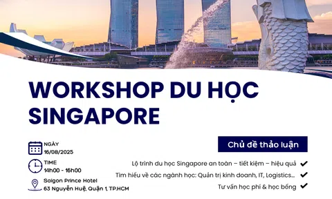 Workshop du học Singapore: Du học tiết kiệm - Nhận bằng quốc tế