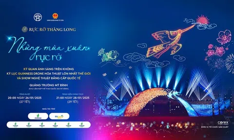 Petrovietnam và PVcomBank lần thứ hai liên tiếp cùng thành phố Hà Nội tổ chức trình diễn ánh sáng nghệ thuật “Rực rỡ Thăng Long”