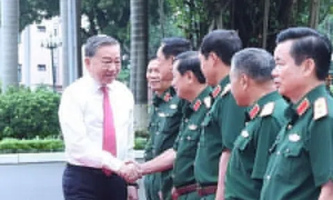 Tổng Bí thư Tô Lâm làm việc với Tổng cục Chính trị QĐND Việt Nam