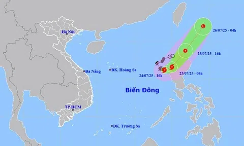 Tin bão số 4 Cỏ May: Giật cấp 12, hướng di chuyển liên tục thay đổi