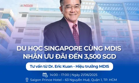 Hiệu trưởng Học viện MDIS Singapore đến TP.HCM: Cơ hội nhận học bổng đến 8.000 SGD và tư vấn du học trực tiếp