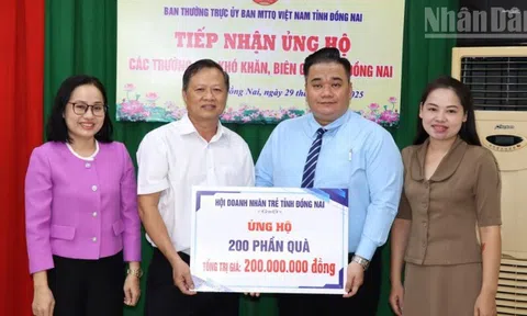 Đồng Nai tiếp sức cho các trường học vùng biên trước thềm năm học mới