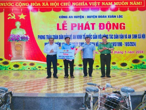 Doanh nhân trẻ Xuân Lộc đồng hành với phong trào toàn dân bảo vệ ANTQ gắn với công tác Dân vận, an sinh xã hội trên địa bàn