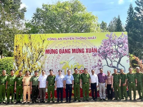 Công an huyện Thống Nhất chúc Tết Lãnh đạo và kiểm tra công tác ứng trực, bảo đảm ANTT Tết Nguyên đán Ất Tỵ năm 2025