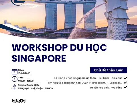 Workshop du học Singapore: Du học tiết kiệm - Nhận bằng quốc tế
