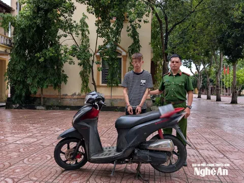 Vừa ra tù đầu năm, nam thanh niên 20 tuổi lại trộm xe máy, thủ sẵn hung khí chống trả
