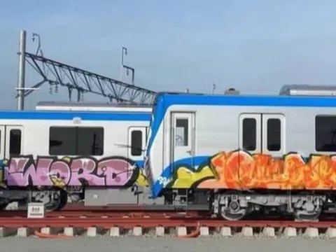 Người vẽ bậy lên toa tàu metro có thể bị truy tố hình sự