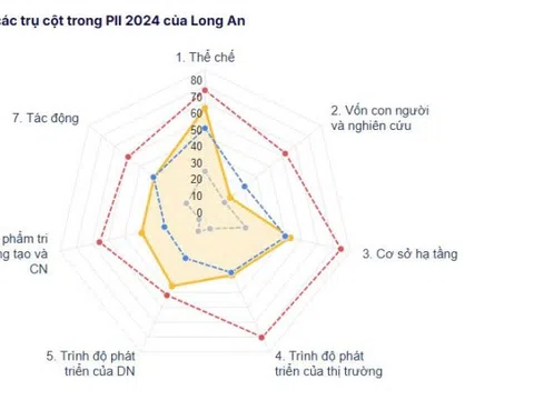 Long An xếp thứ 12 trong toàn quốc về chỉ số đổi mới sáng tạo địa phương năm 2024