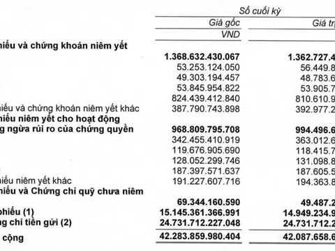 SSI báo lãi sau thuế giảm 25%, tạm lỗ khi "cầm" VPB