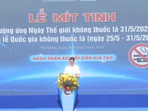 Đà Nẵng: Mít tinh hưởng ứng Ngày Thế giới không thuốc lá 31/5 và Tuần lễ Quốc gia không thuốc lá 2025
