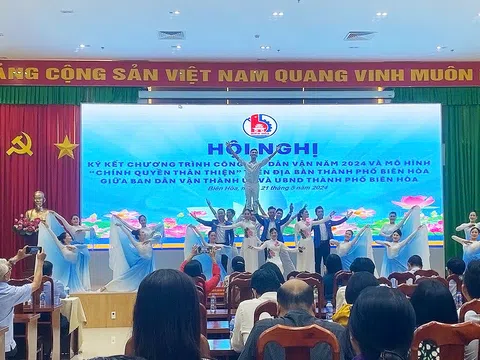 TP Biên Hòa tổ chức Lễ ký kết chương trình công tác Dân vận năm 2024