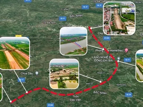 Đường Vành đai 4 đoạn qua Bắc Ninh còn khoảng 10 ha đất chưa thu hồi, đang triển khai 9/11 khu tái định cư