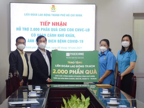 Công ty Phúc Khang tài trợ hơn 2000 phần quà cho người lao động