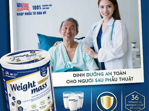 Sữa tăng cân Weight Mass nổi bật nhờ công nghệ độc quyền Mỹ