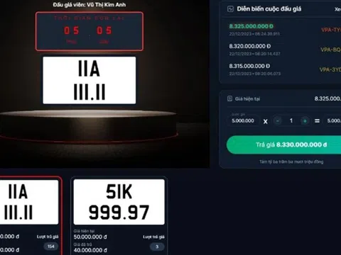 Biển số "thất quý" siêu độc 11A-111.11 chốt giá gần 9 tỷ đồng