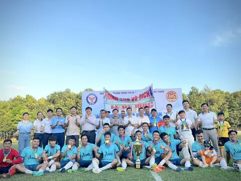 AMG xã Bình Sơn vô địch Giải bóng đá nam 11 người huyện Long Thành năm 2023