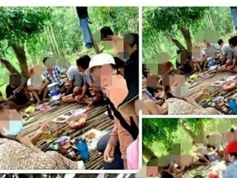 21 nam nữ rủ nhau vào rừng nhậu khi đang giãn cách xã hội, bị phạt 210 triệu đồng