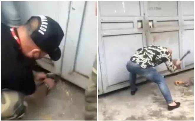 Công an vào cuộc vụ nhóm người xăm trổ cắt, phá cửa nhà dân đe dọa, người phụ nữ gào thét bất lực